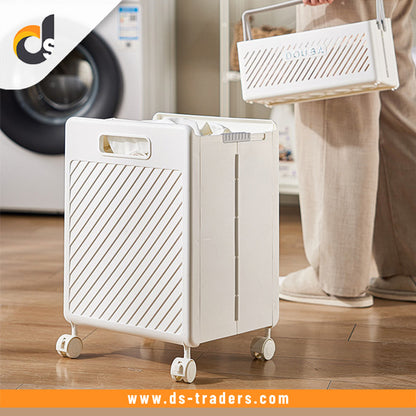 Foldable laundry Hamper basket with Wheels