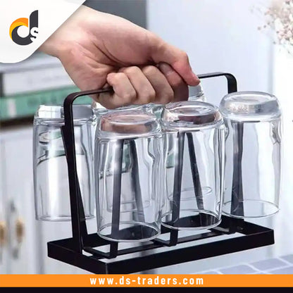 Iron Glass Stand and Cup Holder