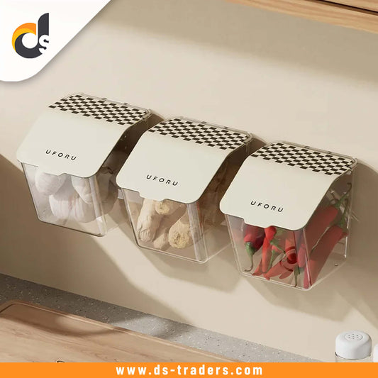 1Pc Wall-mounted Kitchen Storage Box