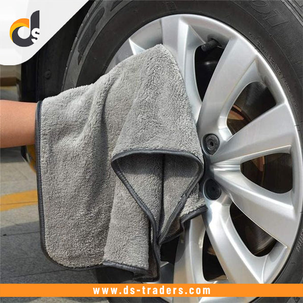 Small Grey Microfiber Towel (24*24 CM)