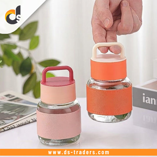 Mini Glass Water Bottle With Handle