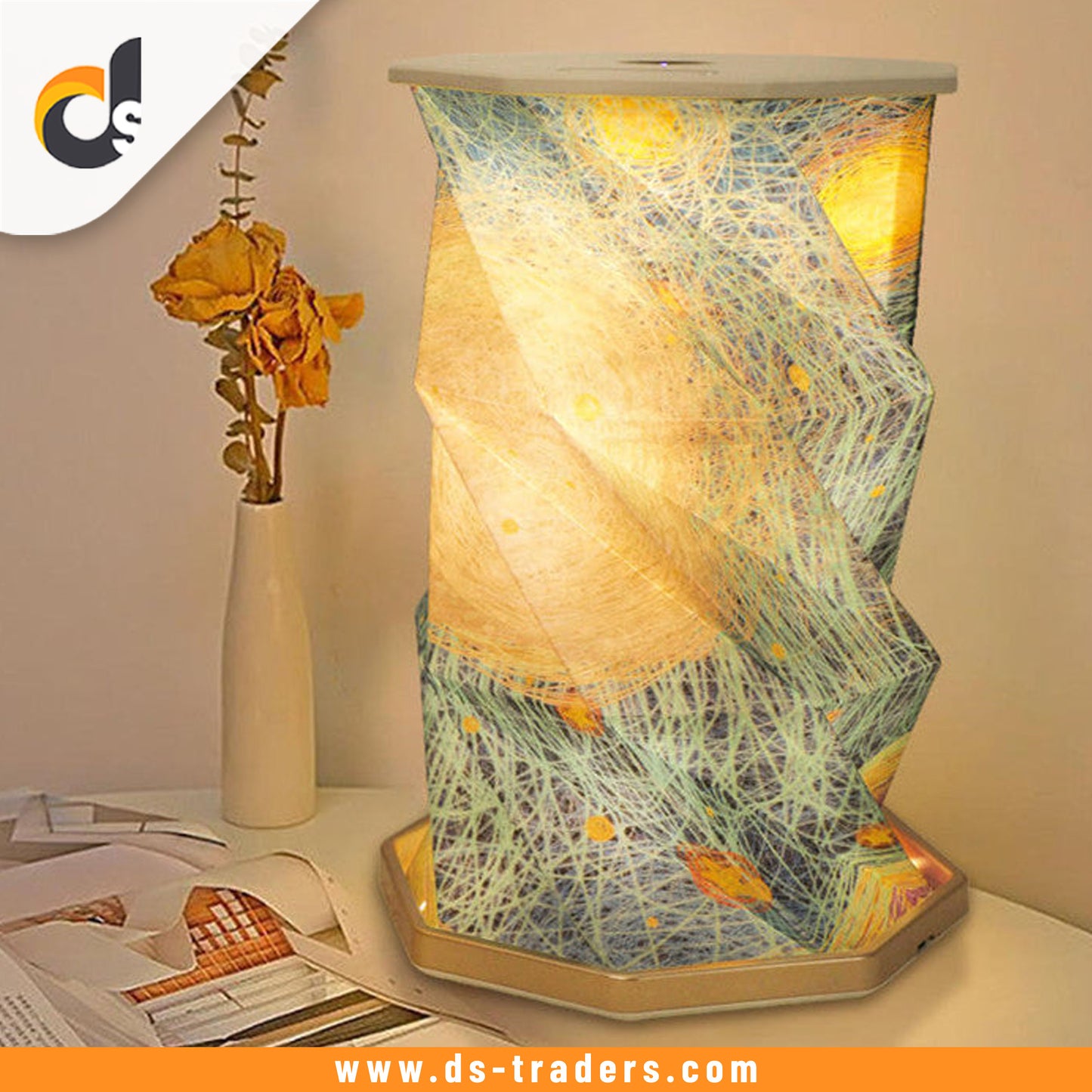 USB Rechargeable Foldable Paper Table Lamp