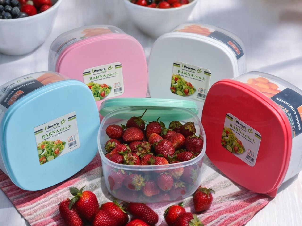 1 PC Plastic Food Container