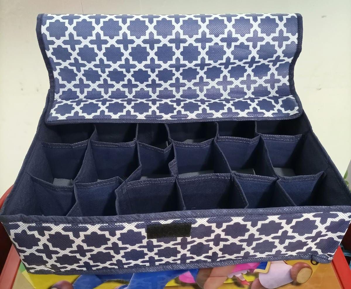 Printed Foldable Underwear & Socks Organizer