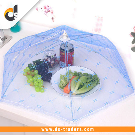 Umbrella Shape Foldable Net Food Cover  (Random Color)