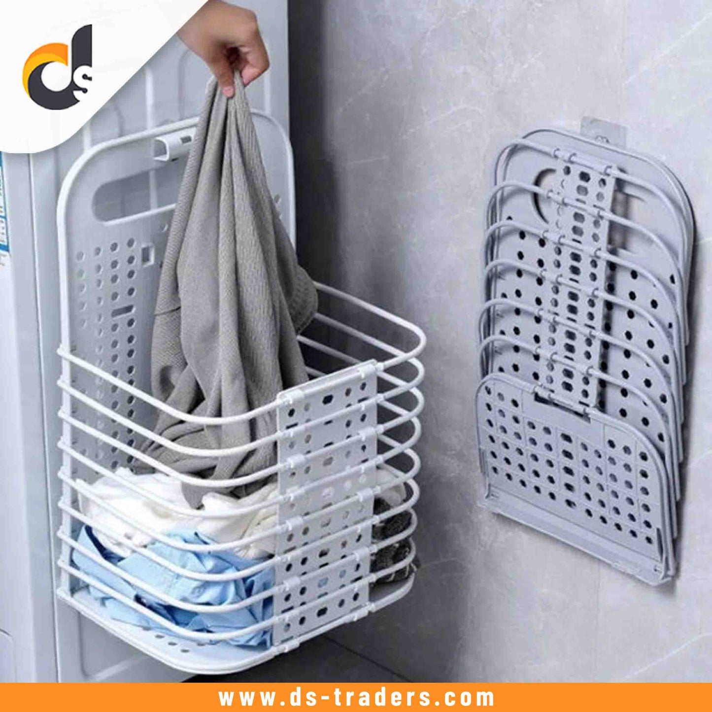 Wall Mounted Foldable Laundary Basket