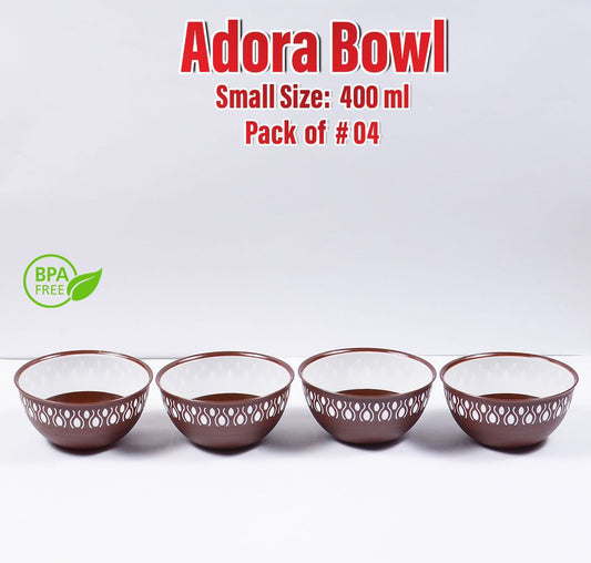 Pack of 4 Multipurpose Kitchen Adora Bowl 400ML.