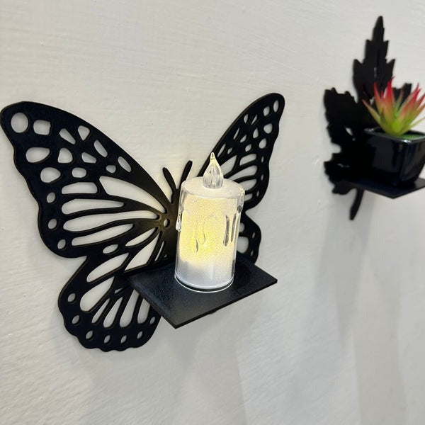 3PCs Wooden Butterfly Wall Hanging Frame
