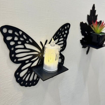 3PCs Wooden Butterfly Wall Hanging Frame