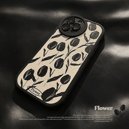 Attractive Black Tulip - iPhone Case