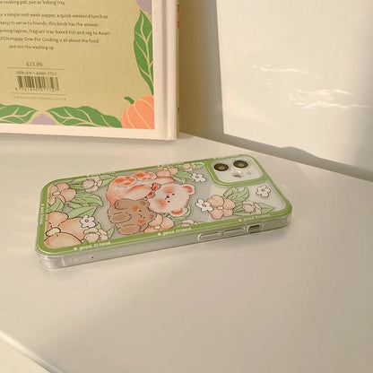 Sweet Garden Bear Good Friend - iPhone back cover only