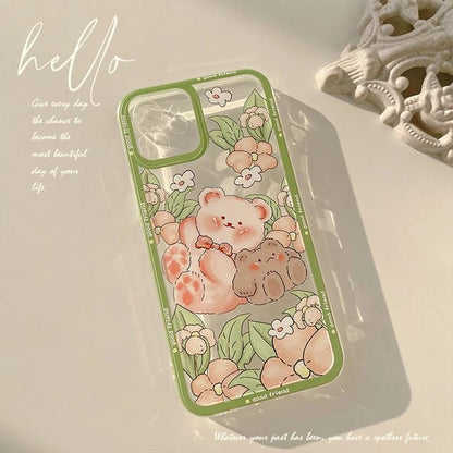 Sweet Garden Bear Good Friend - iPhone back cover only