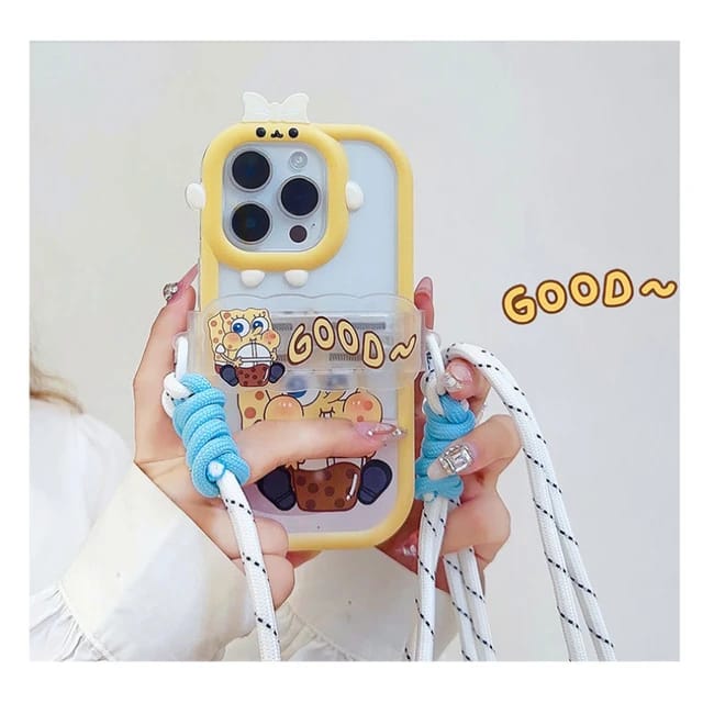 Cute Sponge Bob Design - iPhone Back Case Only