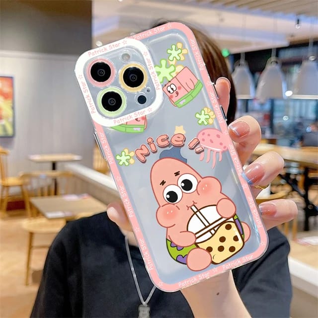 Cute Patrick Star Design - iPhone Back Case Only