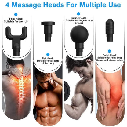 Portable Rechargeable Massage Gun Deep Tissue Body Massager