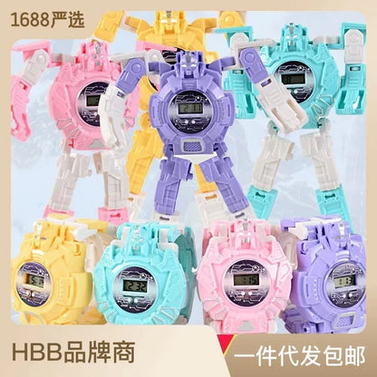 Transformers Robot Toy Deformation Digital Watch