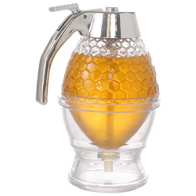 Unique Bee Hive Shape Honey Dispenser With Stand