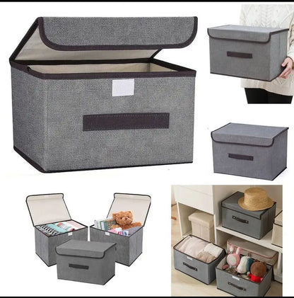 Multi-Purpose Foldable Non-Woven Storage Organizer Box