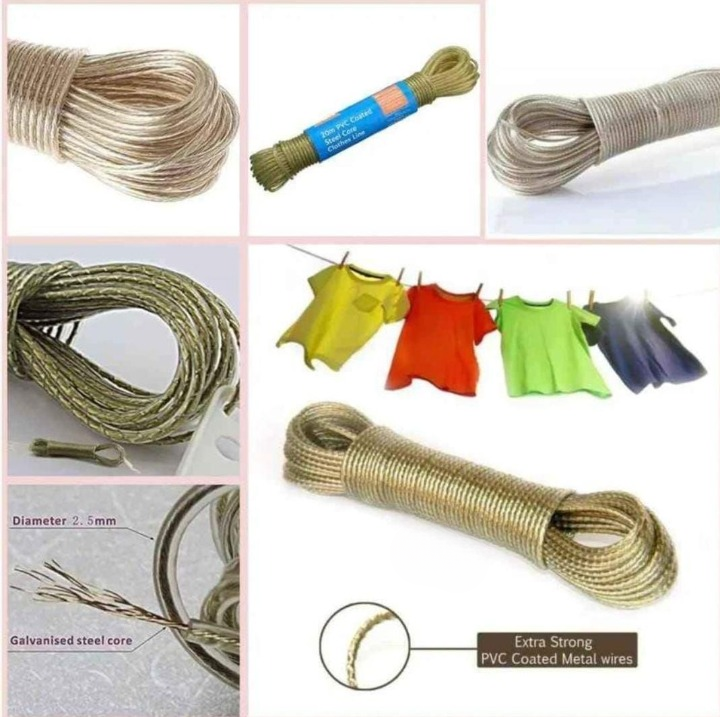 10 Meter Wire Rope Washing Line