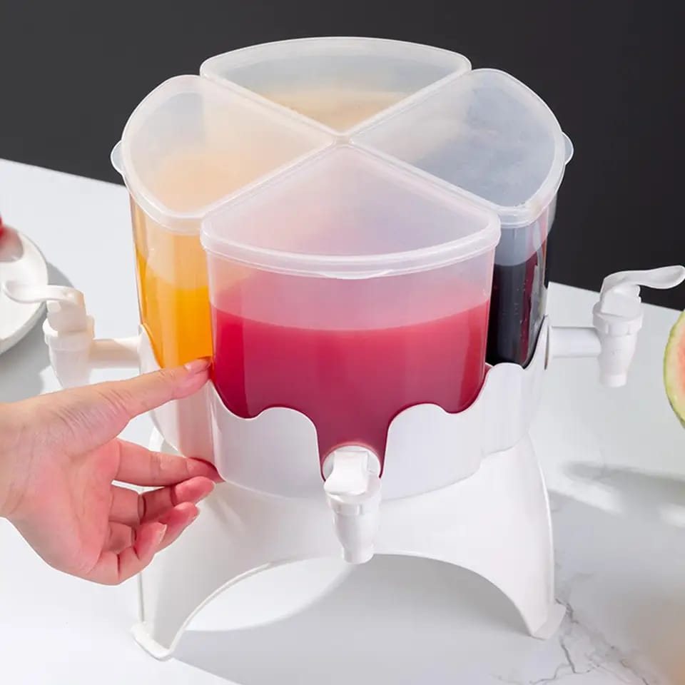 Rotatable large-Capacity Beverage 4 in 1 Drink Dispenser