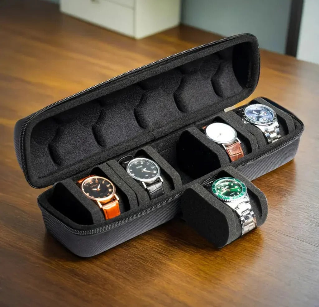 5 Slot Hard-Shell Watch Storage Organizer