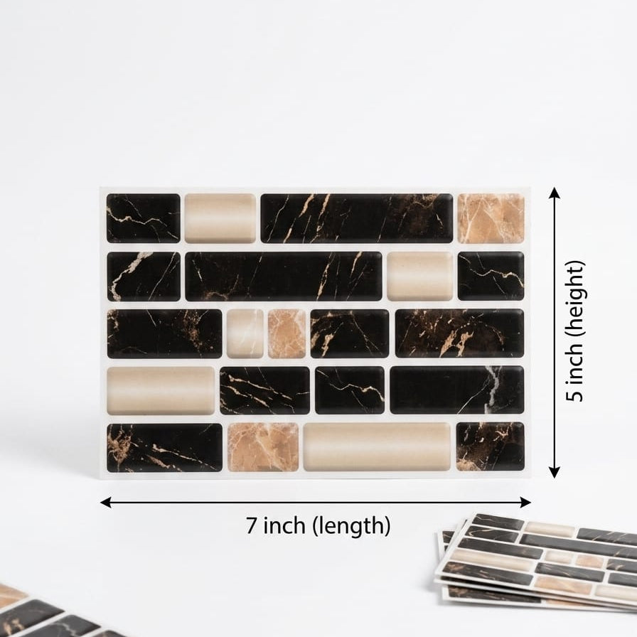 Self Adhesive Brick Design Tile Stickers ()