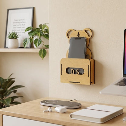 Wall Mounted Bear Phone Holder