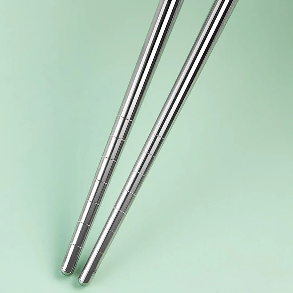 5-Pairs Stainless Steel Chopsticks