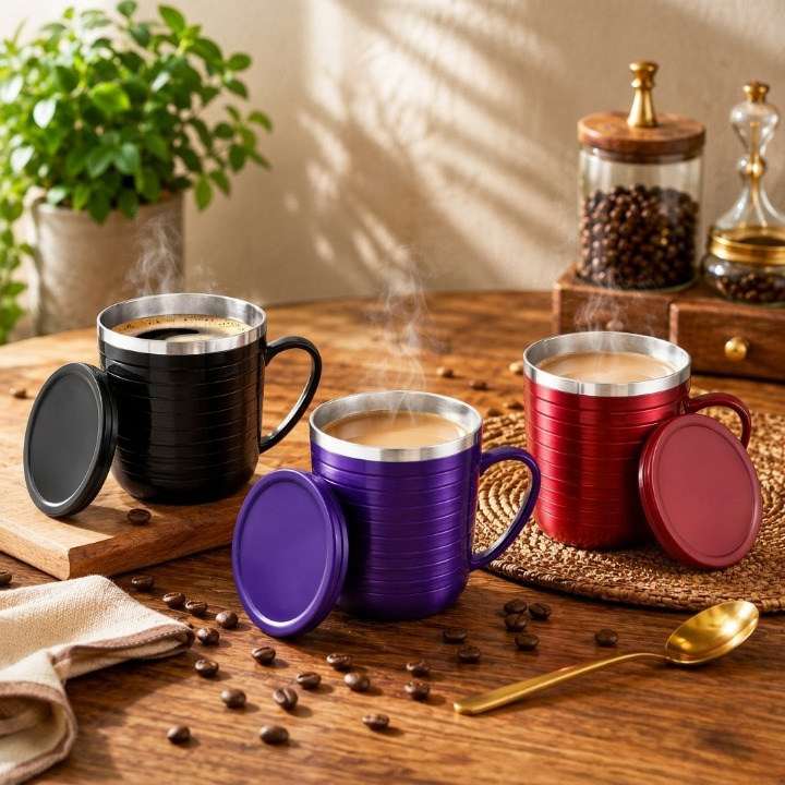 Elegant Double Wall Coffee Mug