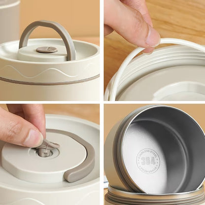 4PCs Stainless Steel Heat Insulated Boxes