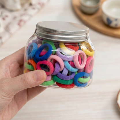 Colorful Hair Band with Jar 40PCs