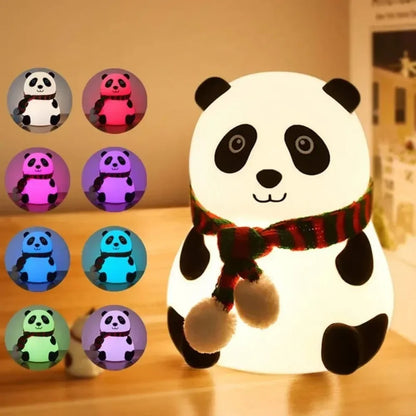 Rechargeable Silicon Panda Sensor Lamp