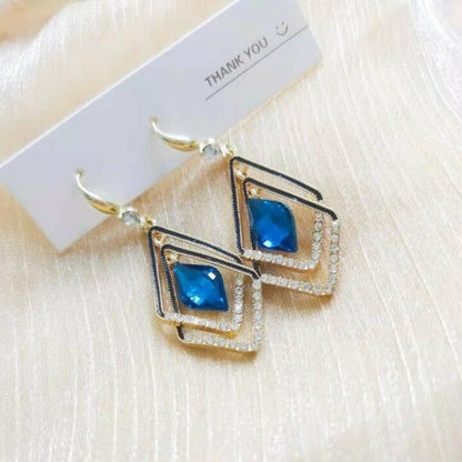 Double Layer Drop Earrings