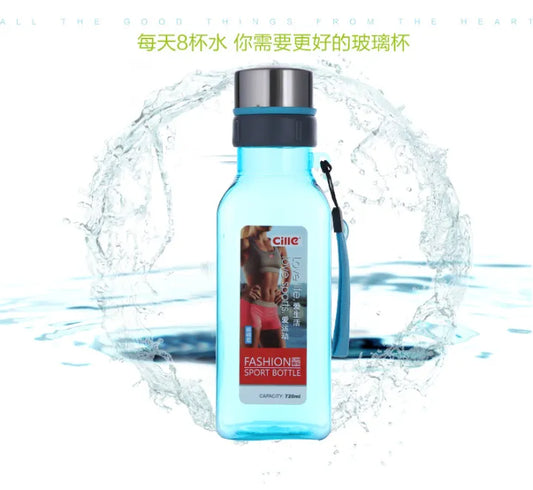 Fashion Sports Water Bottle With Steel Cap
