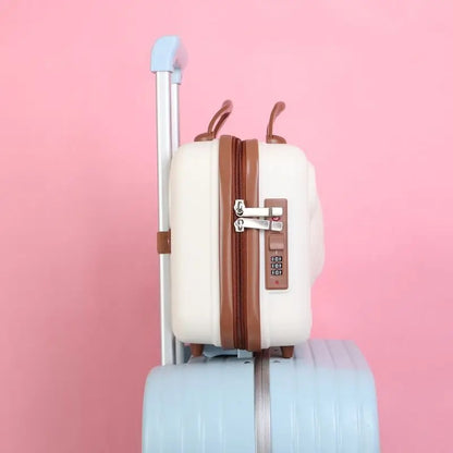 Bear Cartoon Password Lock Mini Suitcase