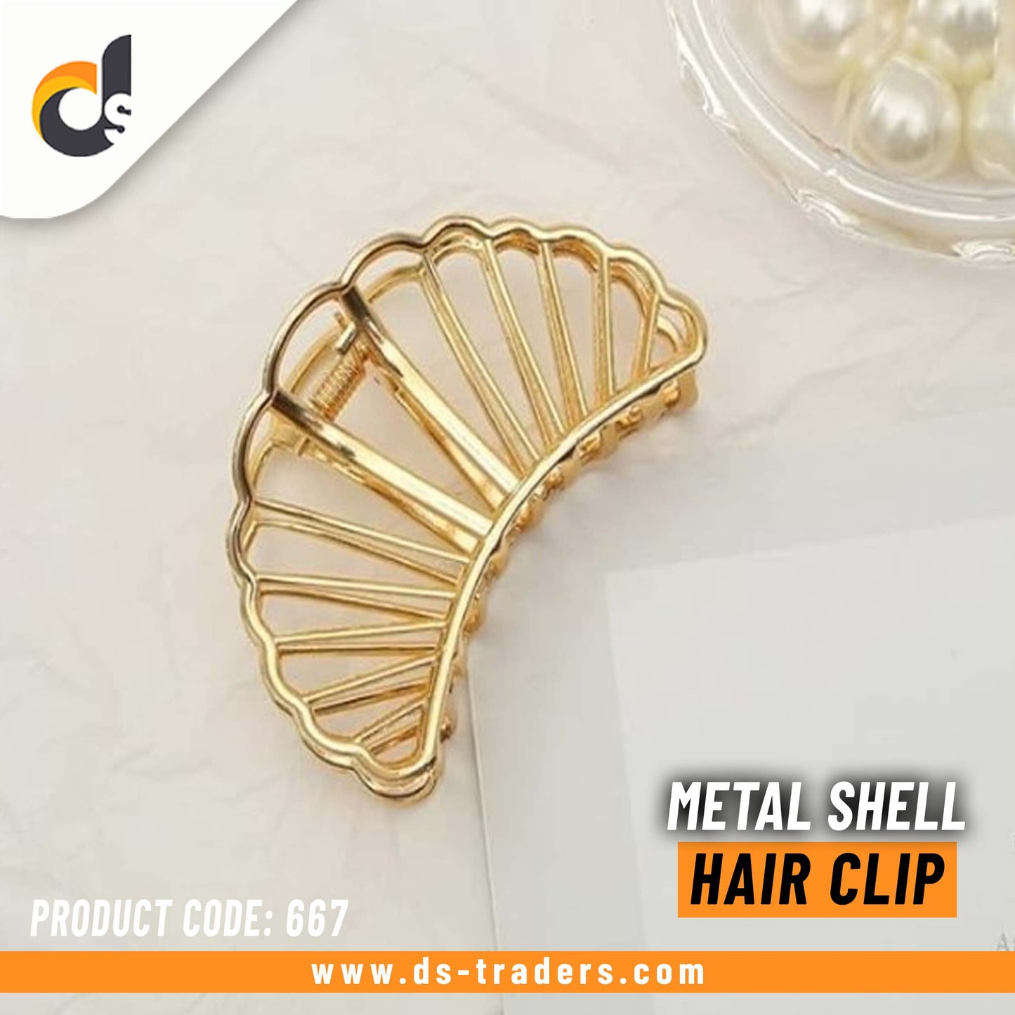 Metal Shell Hair Clip