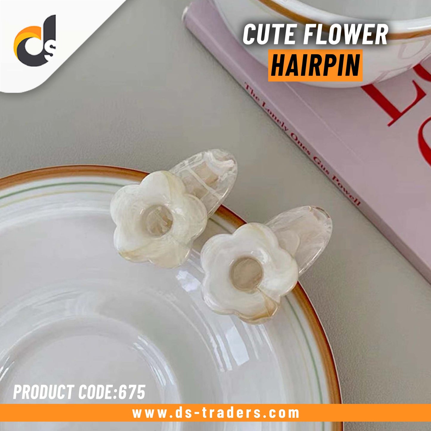 1pc Cute Flower Hairpin
