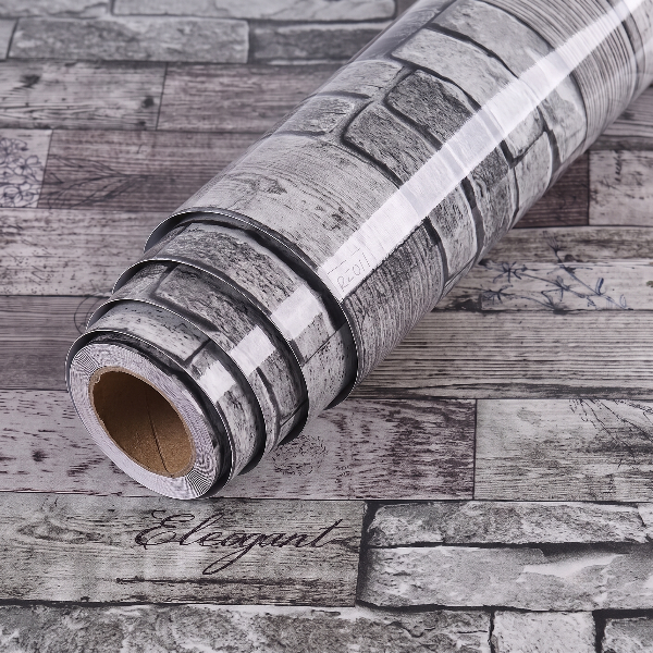 Self Adhesive Gray Brick Marble Sheet