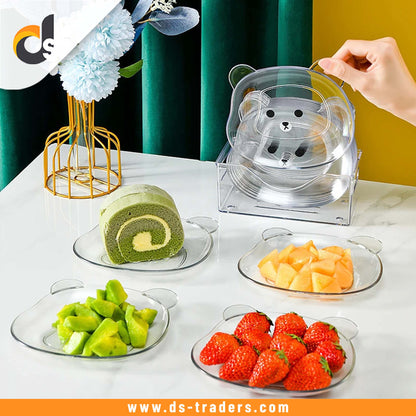 1 Pc Bear Shape Food Storage Tray