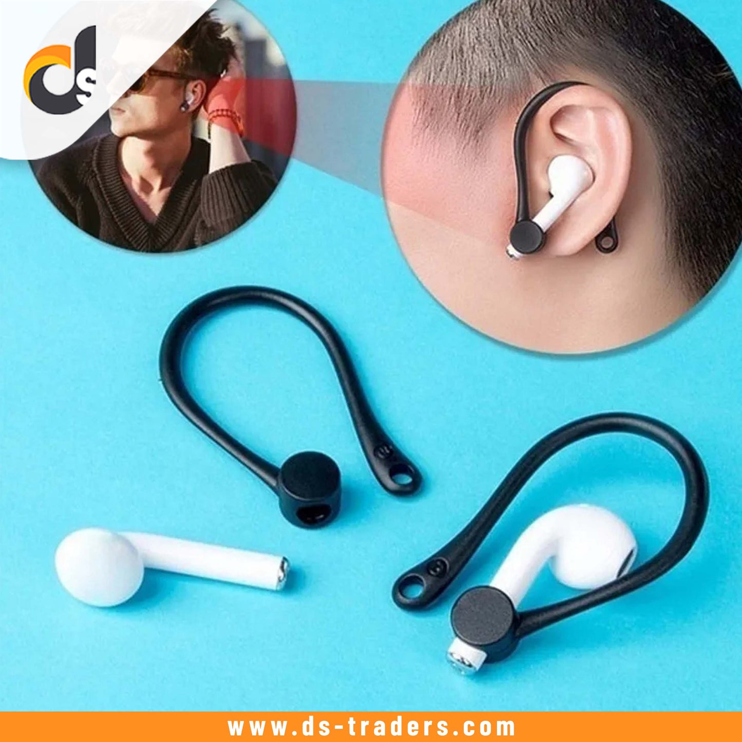 Silicone Anti Loss Protector Earbuds Holder