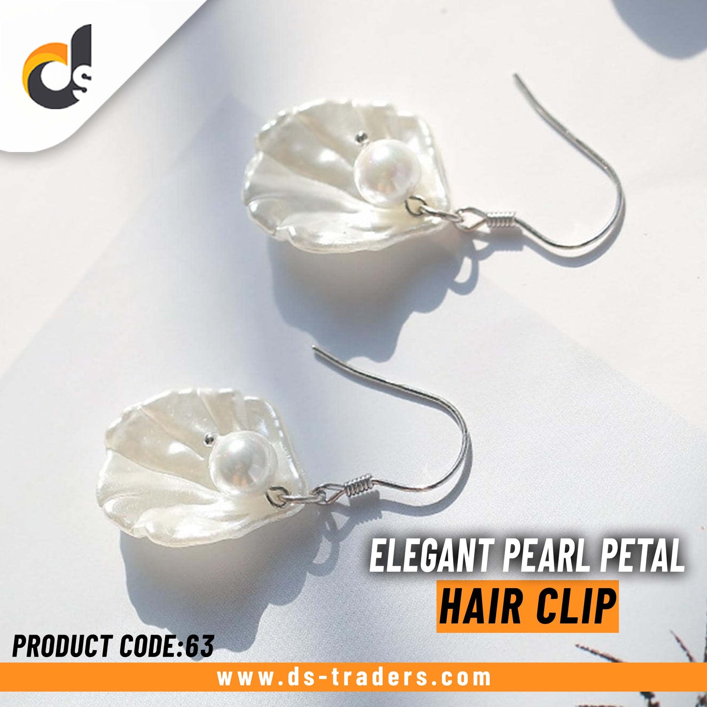 Elegant Pearl Petal Earrings