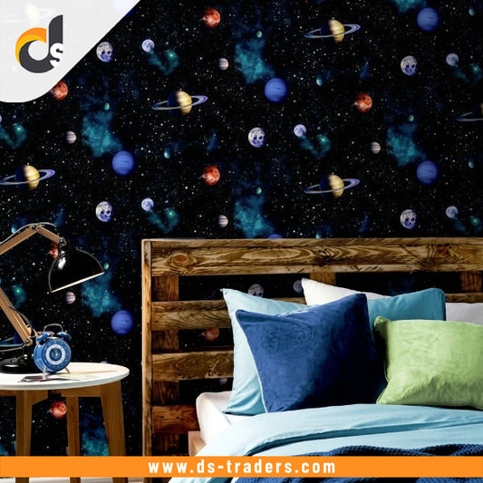 Self Adhesive Universe Galaxy Marble Sheet