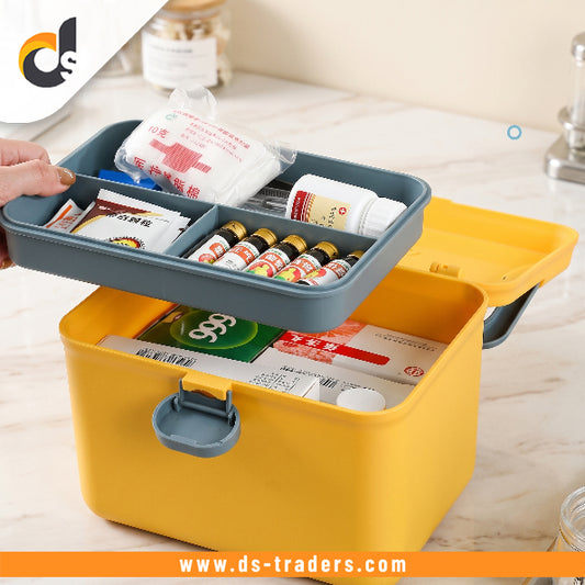 Multi-Layer Medicine Organizer Box