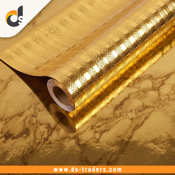Self Adhesive Golden Ray Marble Sheet
