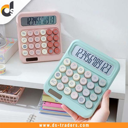 Dual Power Desktop Calculator with Big Buttons