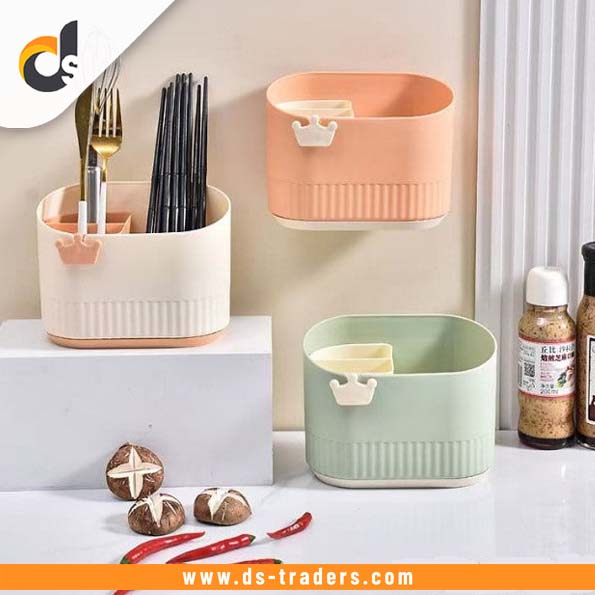 Self-Adhesive Wall Mounted Cutlary Organizer