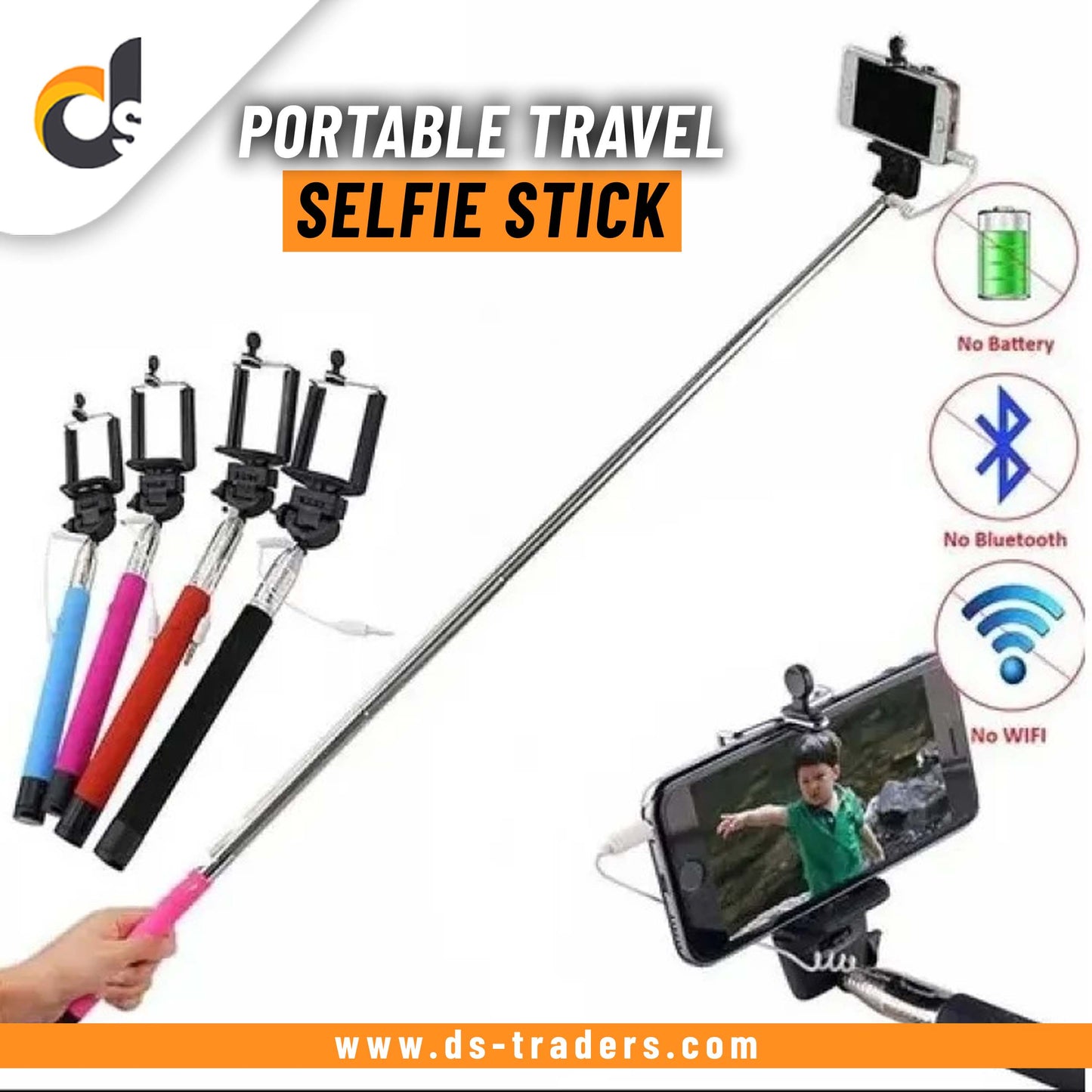 Portable Travel Selfie Stick