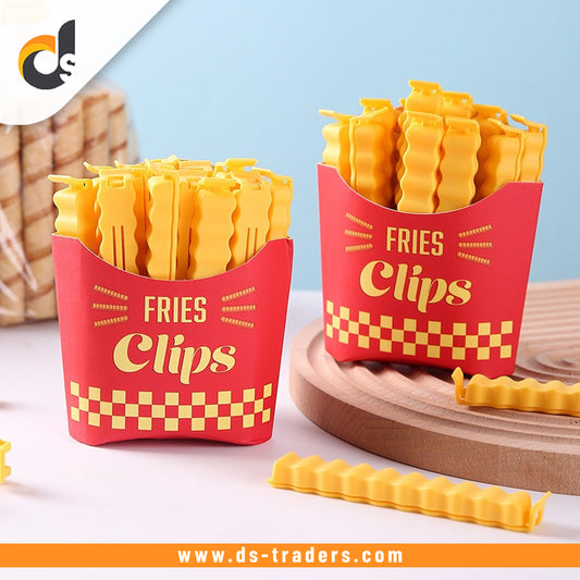 Pack Of 2 Creative French Fries Shape Sealing clip