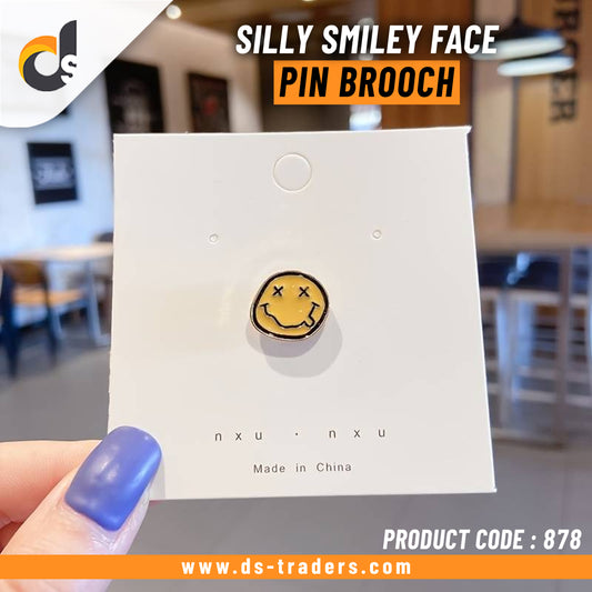 Silly Smiley Face Pin Brooch
