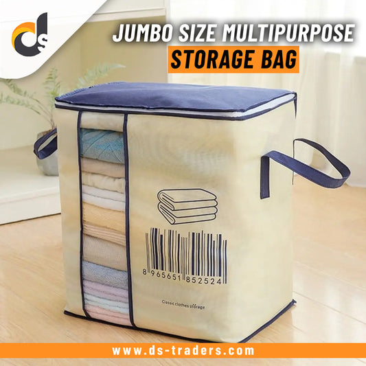 Jumbo Size Multipurpose Storage Bag & Organizer for Clothes & Blanket